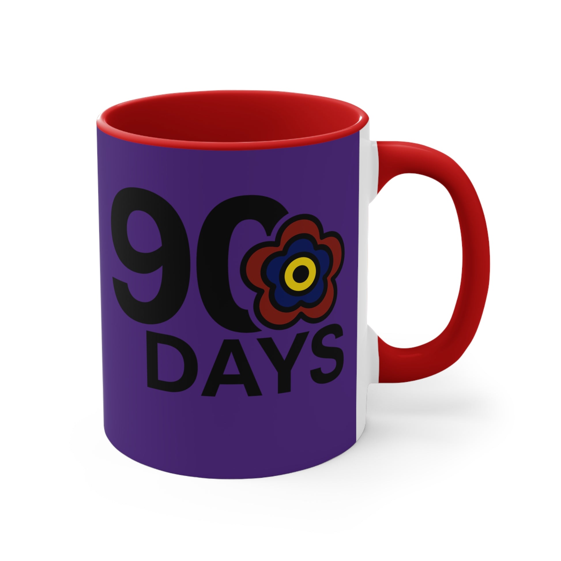 P🌺🌺P2Poppies 90 Days – Motivational Recovery Mug