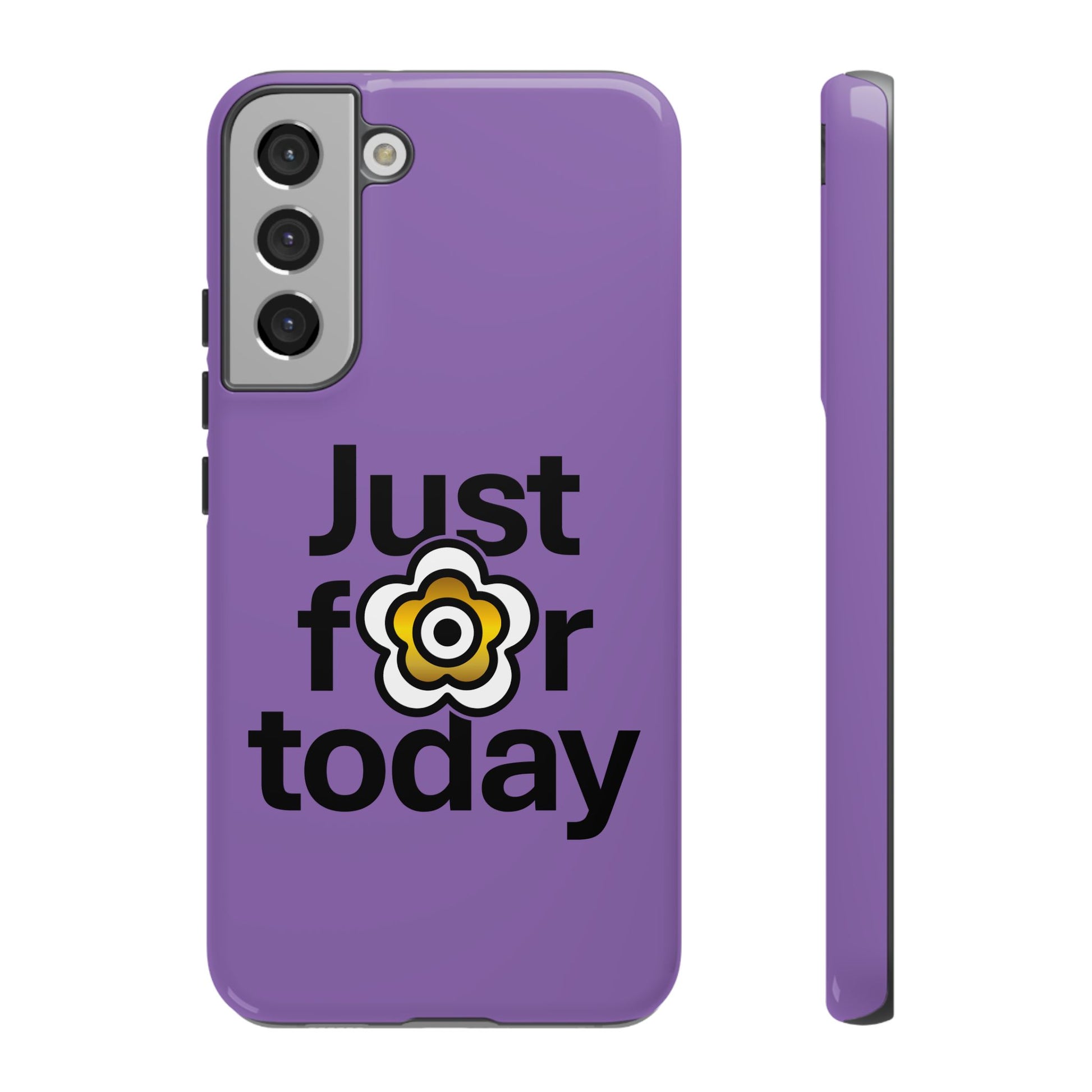 P🌺🌺P2Poppies Just for Today Samsung Phone Case – Inspirational Recovery Protection