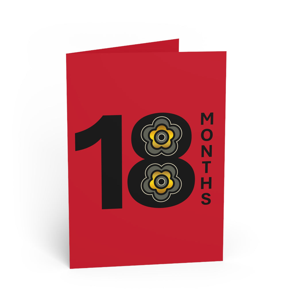 P🌺🌺P2Poppies 18 Months Milestone Greeting Card