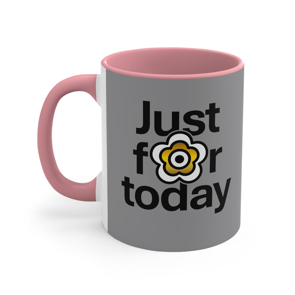 P🌺🌺P2Poppies Just for Today – Motivational Recovery Mug