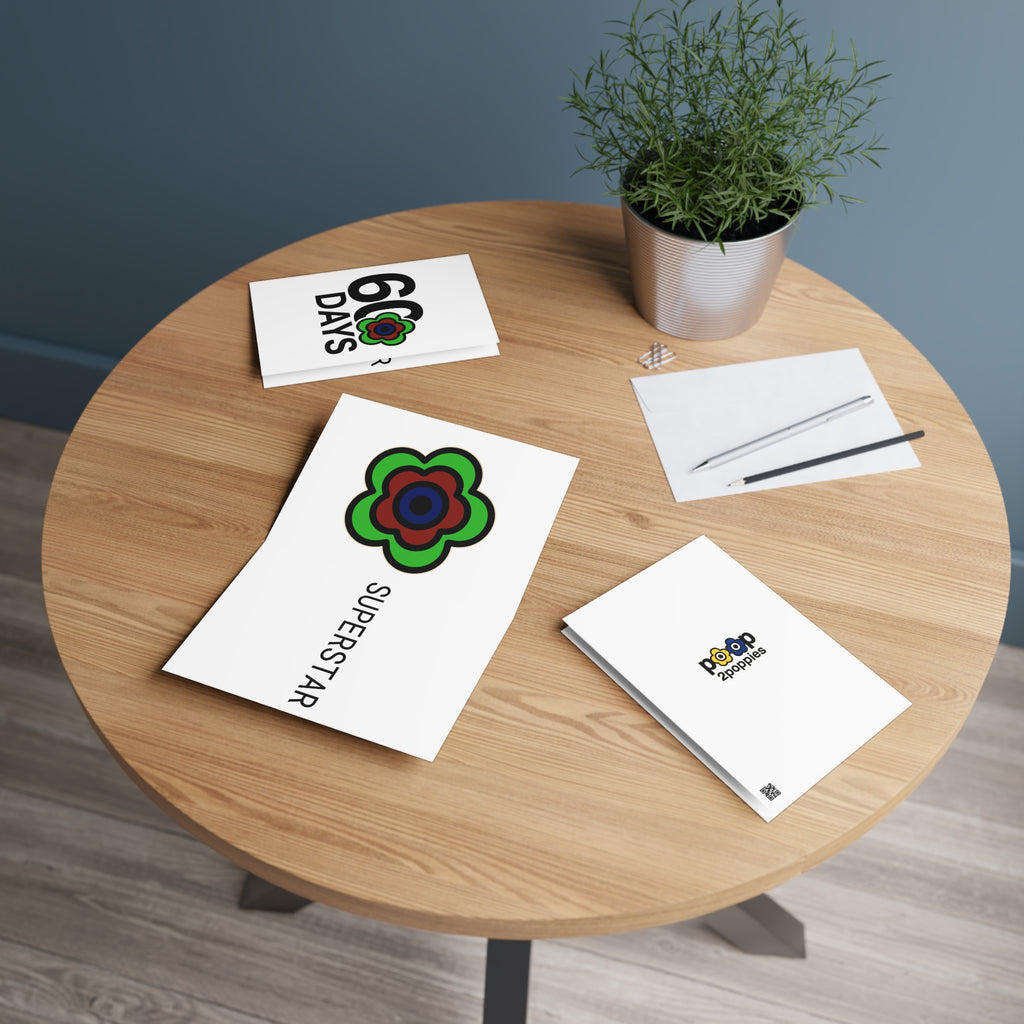 P🌺🌺P2Poppies 60 Days Milestone Greeting Card