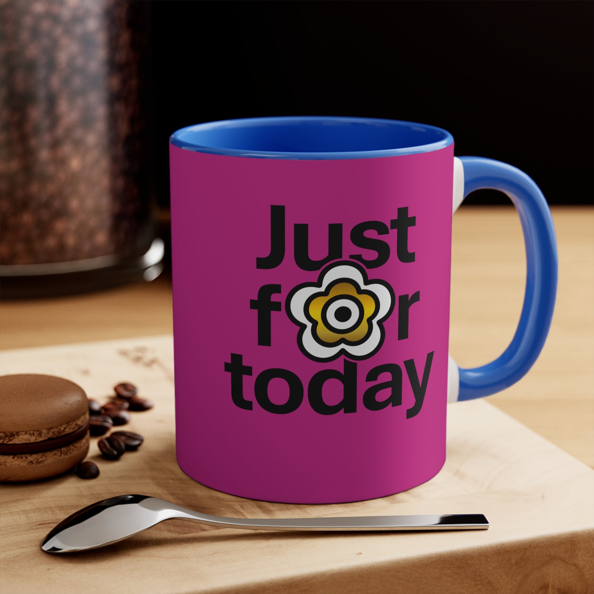 P🌺🌺P2Poppies Just for Today – Motivational Recovery Mug