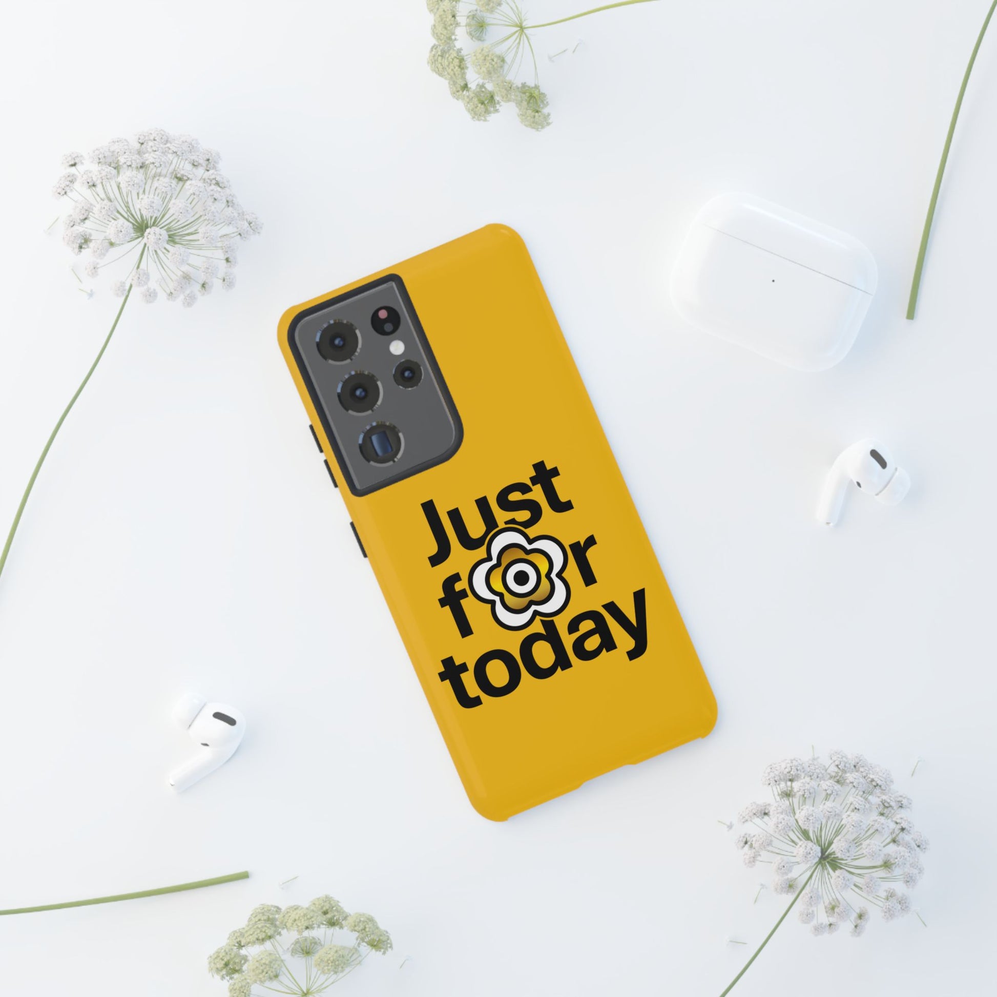 P🌺🌺P2Poppies Just for Today Samsung Phone Case – Inspirational Recovery Protection