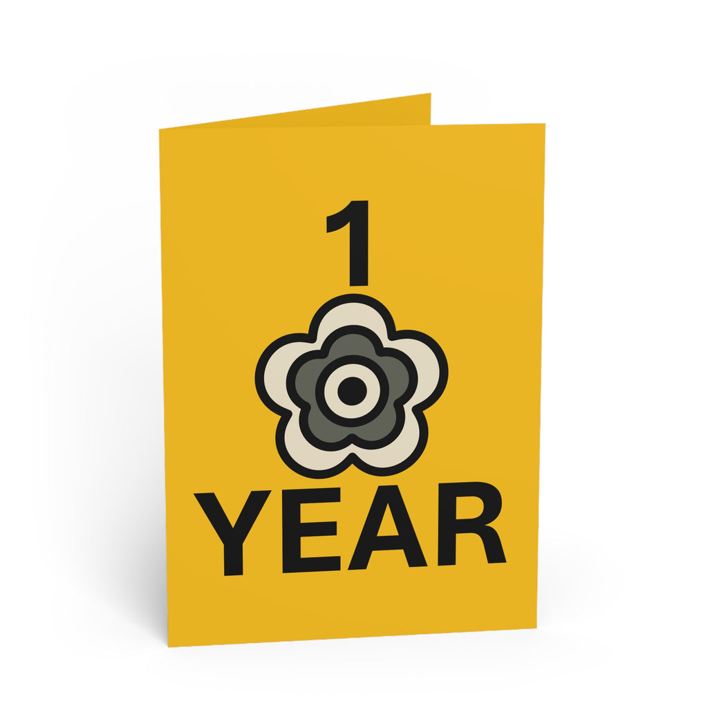 P🌺🌺P2Poppies 1 Year Milestone Greeting Card