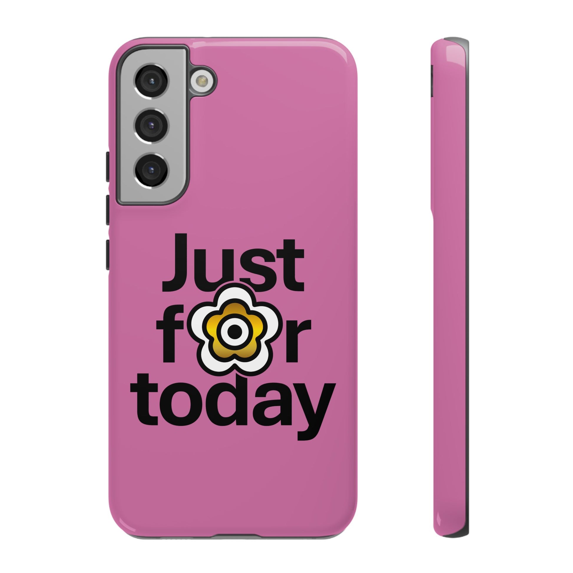 P🌺🌺P2Poppies Just for Today Samsung Phone Case – Inspirational Recovery Protection