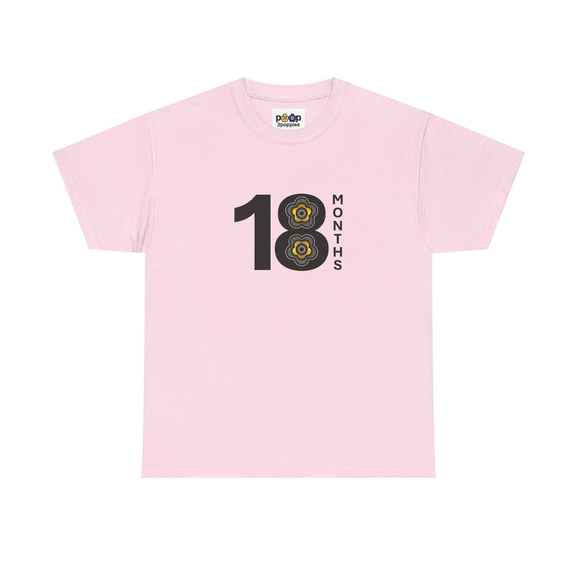 P🌺🌺P2Poppies 18 Months Sober – Motivational Recovery T-Shirt