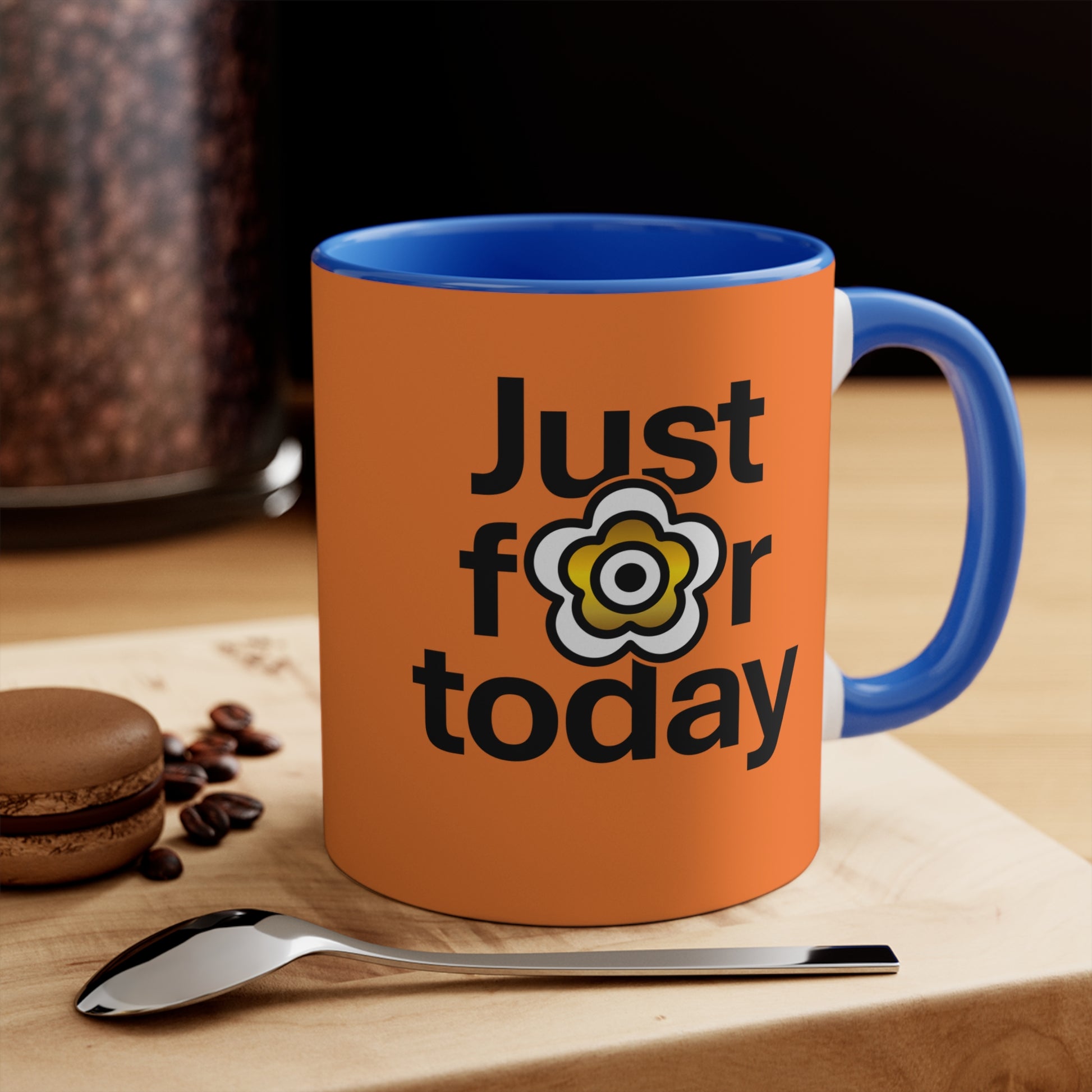 P🌺🌺P2Poppies Just for Today – Motivational Recovery Mug