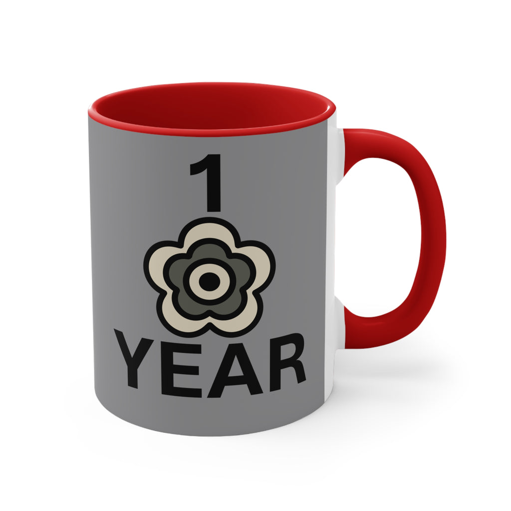 P🌺🌺P2Poppies 1 Year – Motivational Recovery Mug
