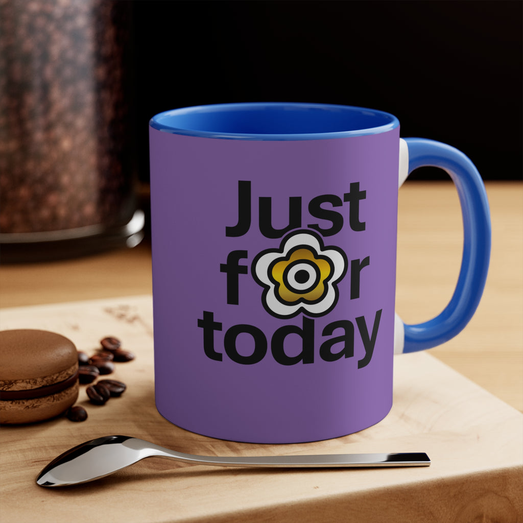 P🌺🌺P2Poppies Just for Today – Motivational Recovery Mug