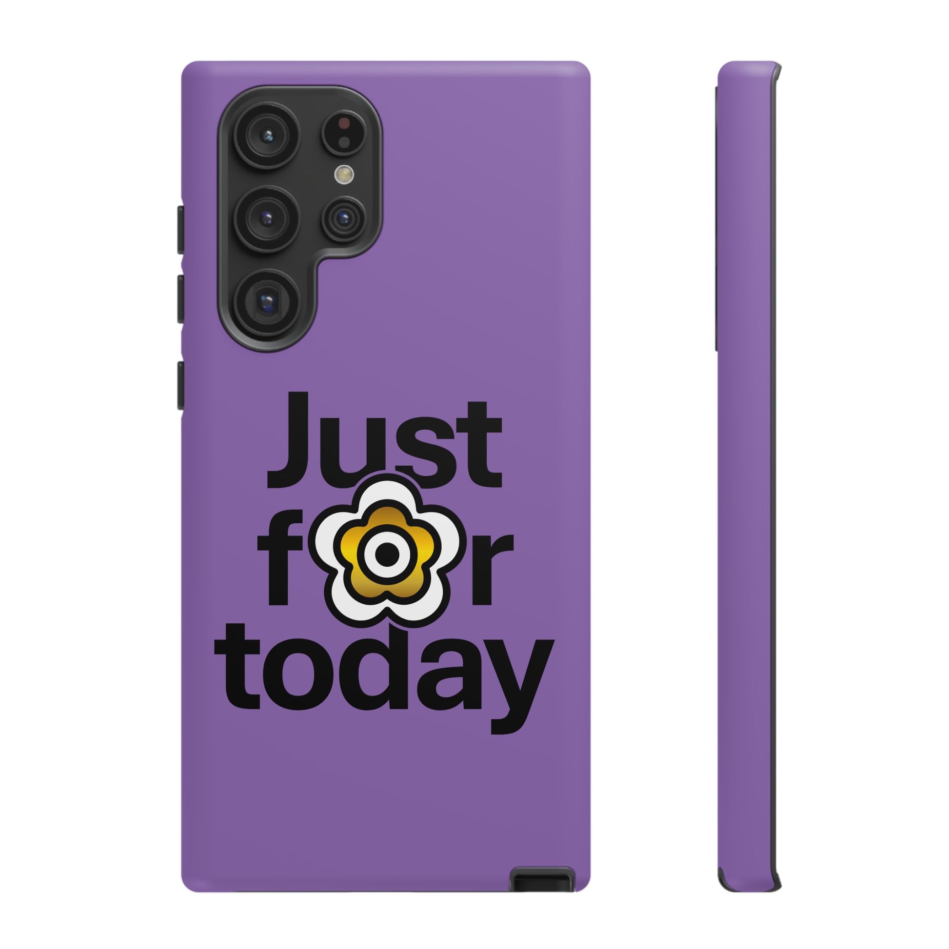 P🌺🌺P2Poppies Just for Today Samsung Phone Case – Inspirational Recovery Protection