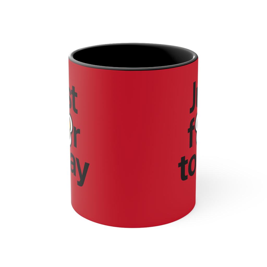 P🌺🌺P2Poppies Just for Today – Motivational Recovery Mug