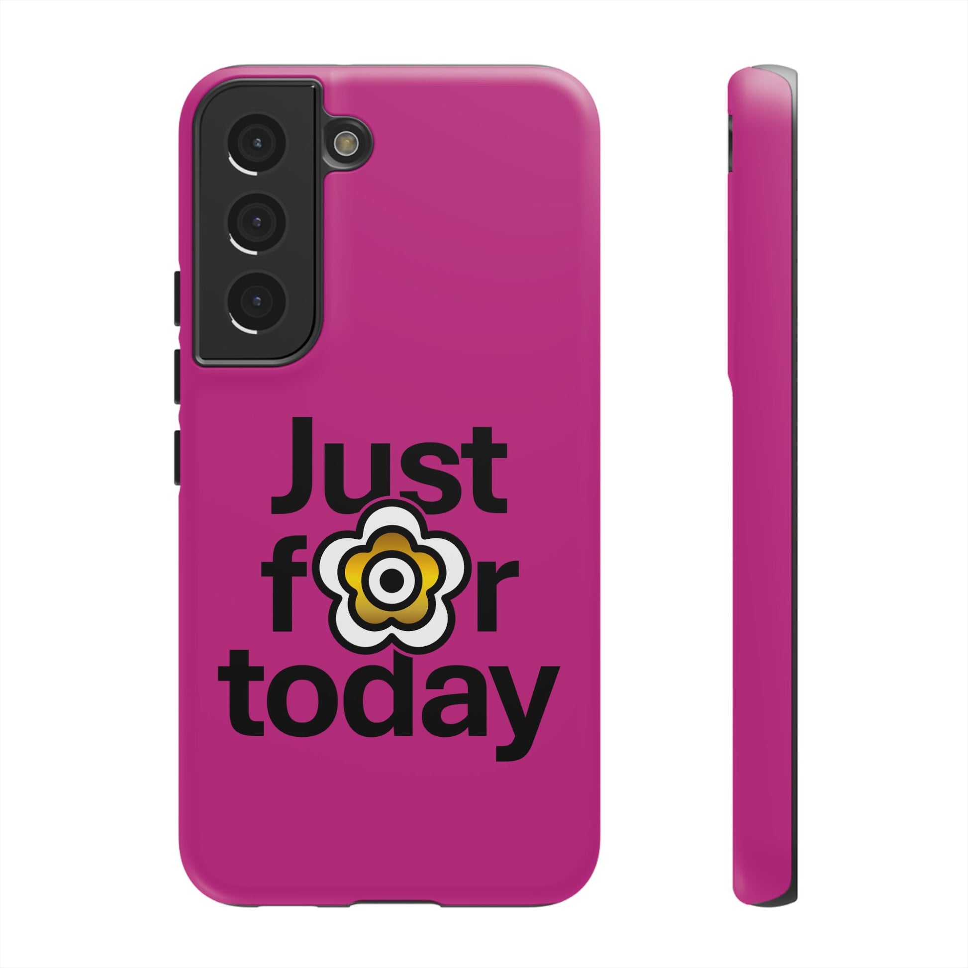 P🌺🌺P2Poppies Just for Today Samsung Phone Case – Inspirational Recovery Protection