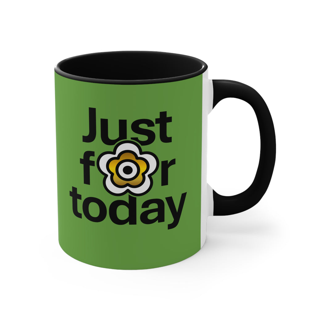 P🌺🌺P2Poppies Just for Today – Motivational Recovery Mug