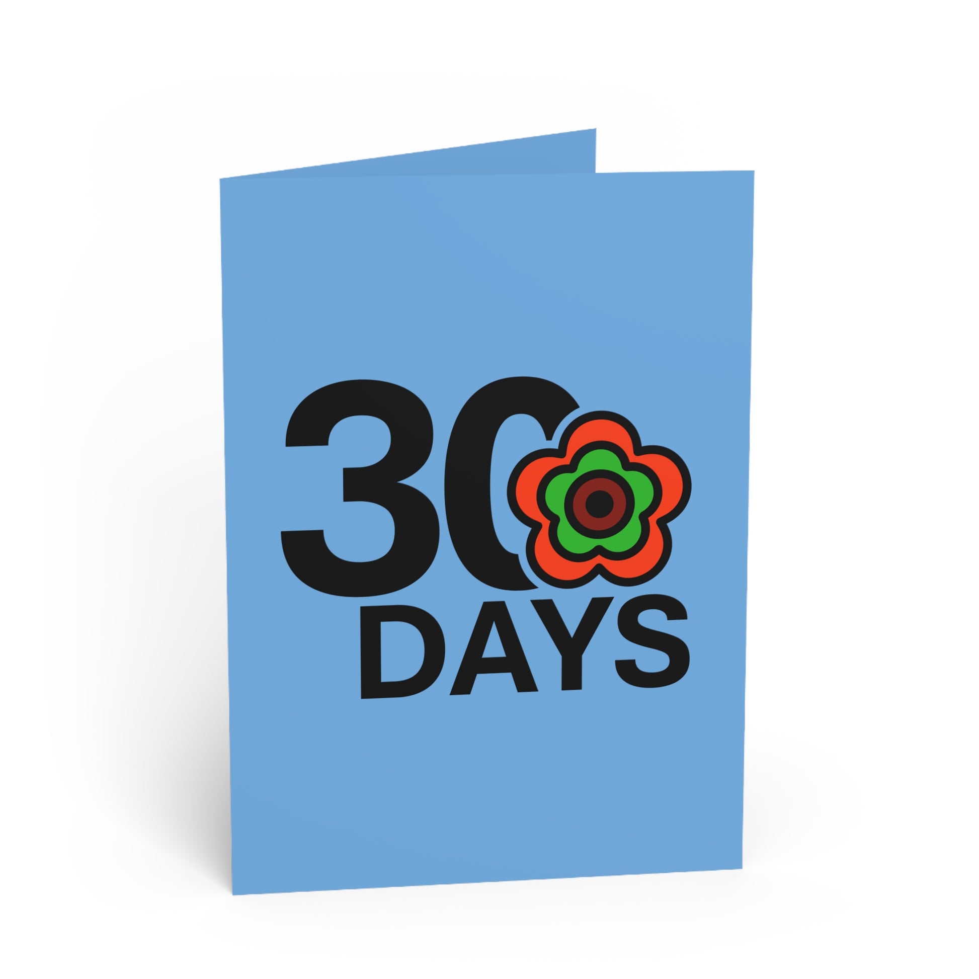 P🌺🌺P2Poppies 30 Days Milestone Greeting Card