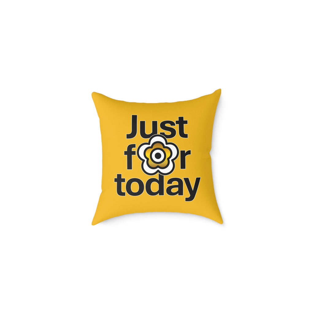 P🌺🌺P2Poppies Just for Today 16" x 16" Cushion – Recovery Inspiration Pillow