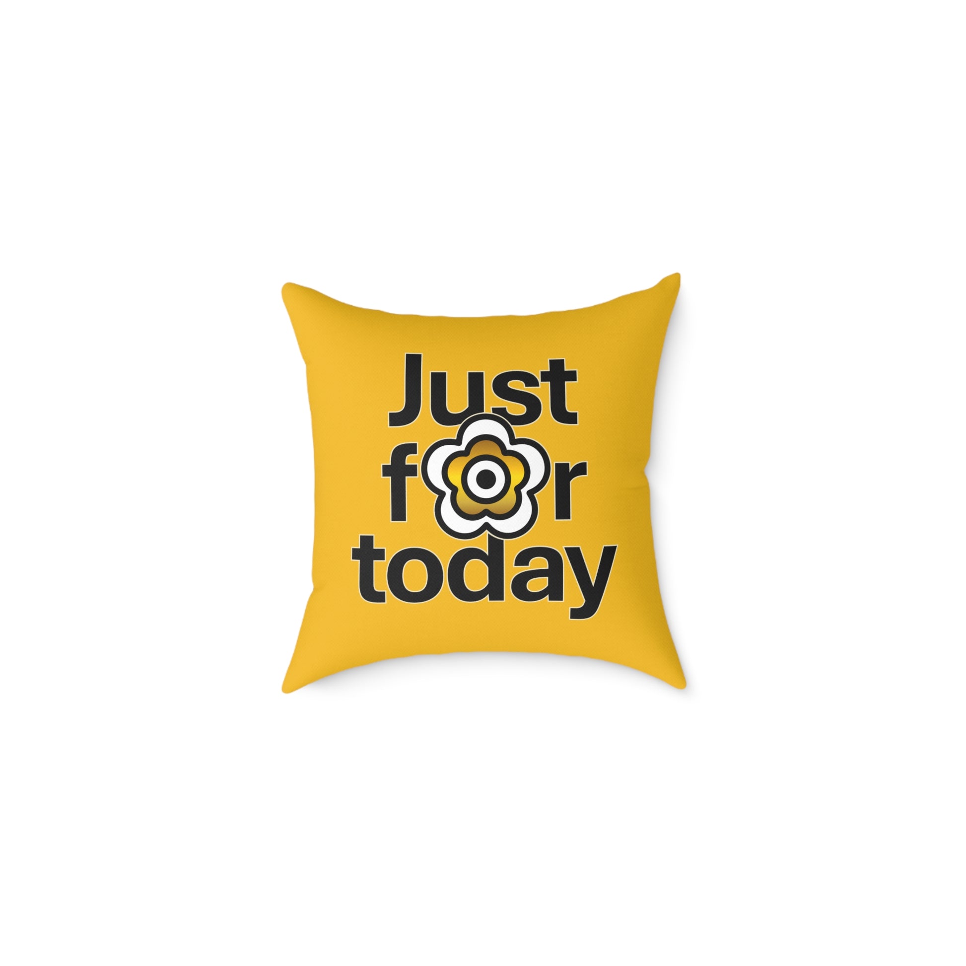 P🌺🌺P2Poppies Just for Today 16" x 16" Cushion – Recovery Inspiration Pillow