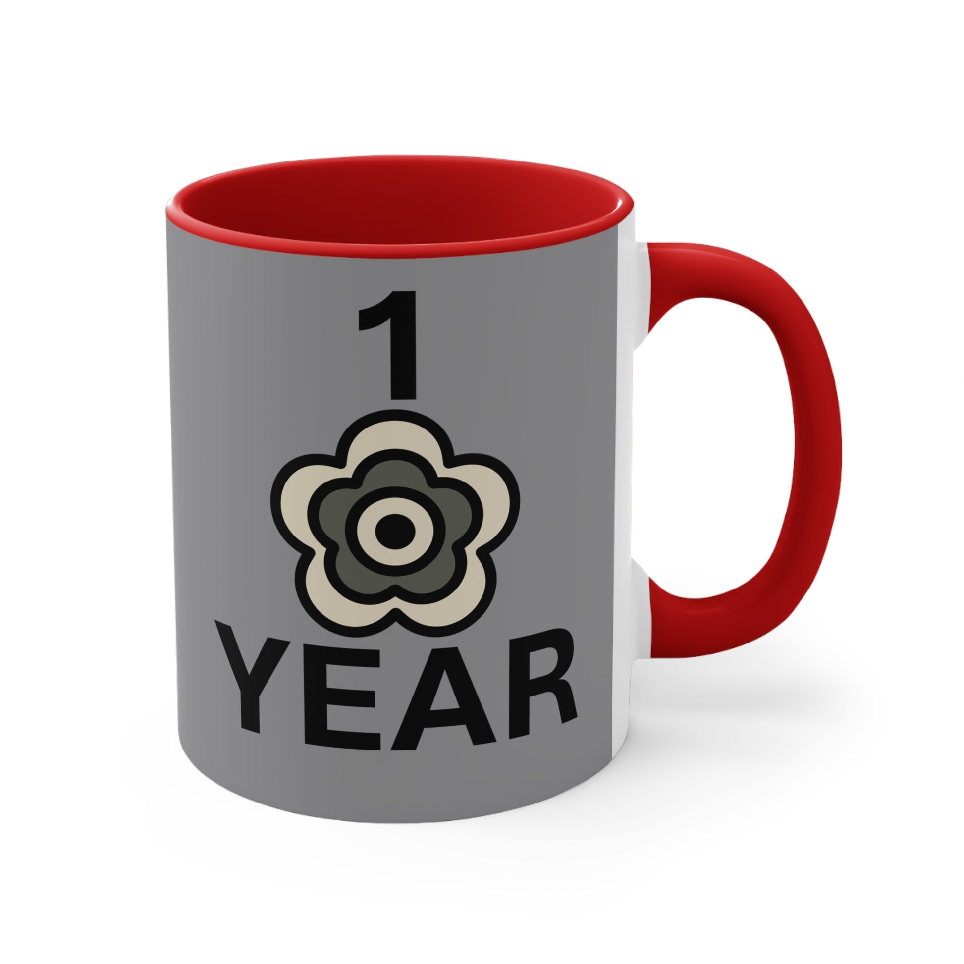 P🌺🌺P2Poppies 1 Year – Motivational Recovery Mug