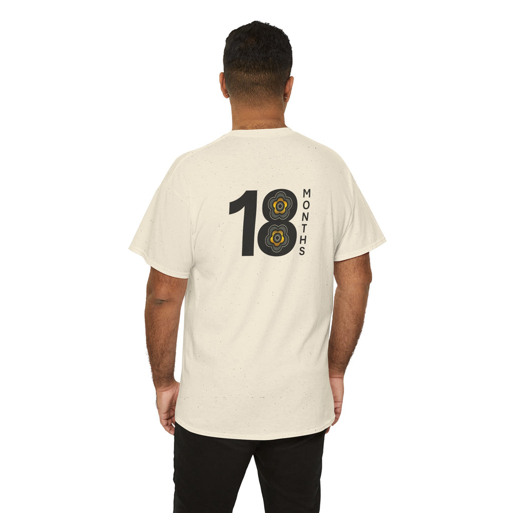 P🌺🌺P2Poppies 18 Months Sober – Motivational Recovery T-Shirt