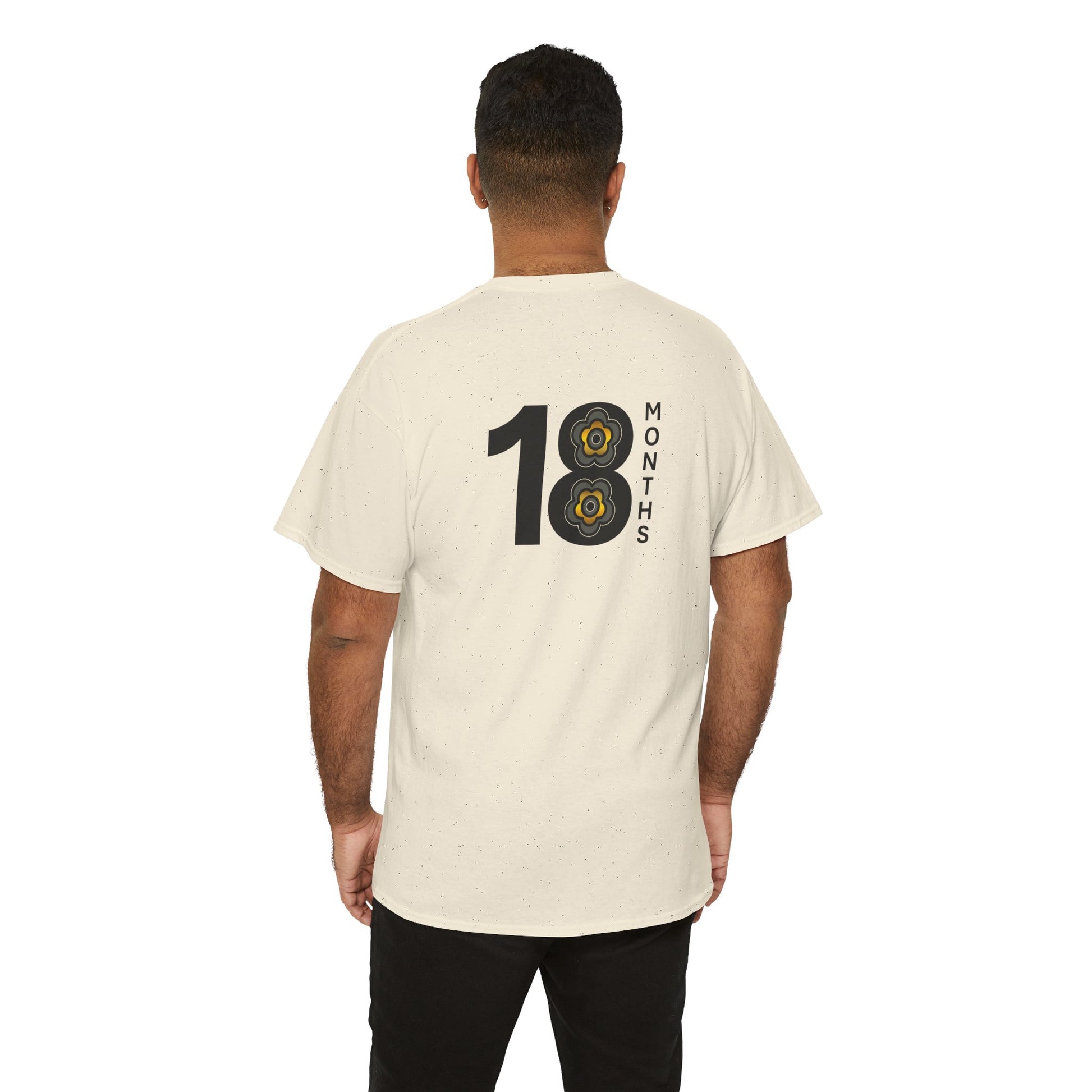 P🌺🌺P2Poppies 18 Months Sober – Motivational Recovery T-Shirt