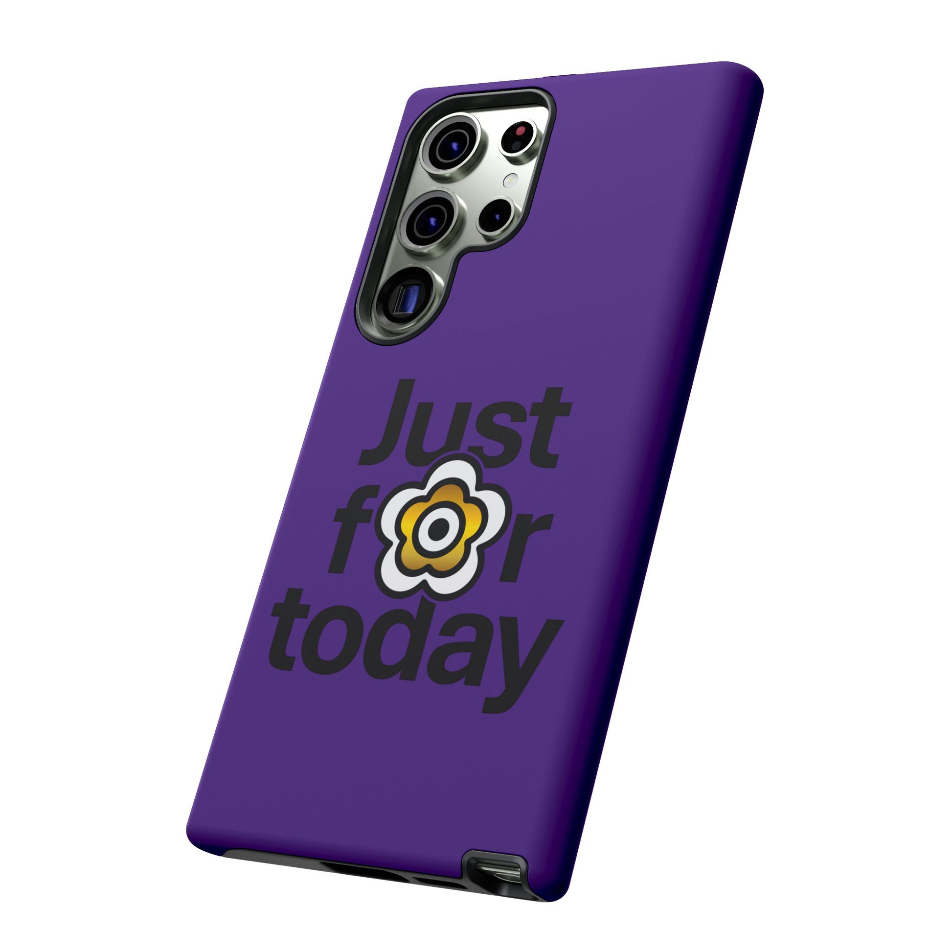 P🌺🌺P2Poppies Just for Today Samsung Phone Case – Inspirational Recovery Protection