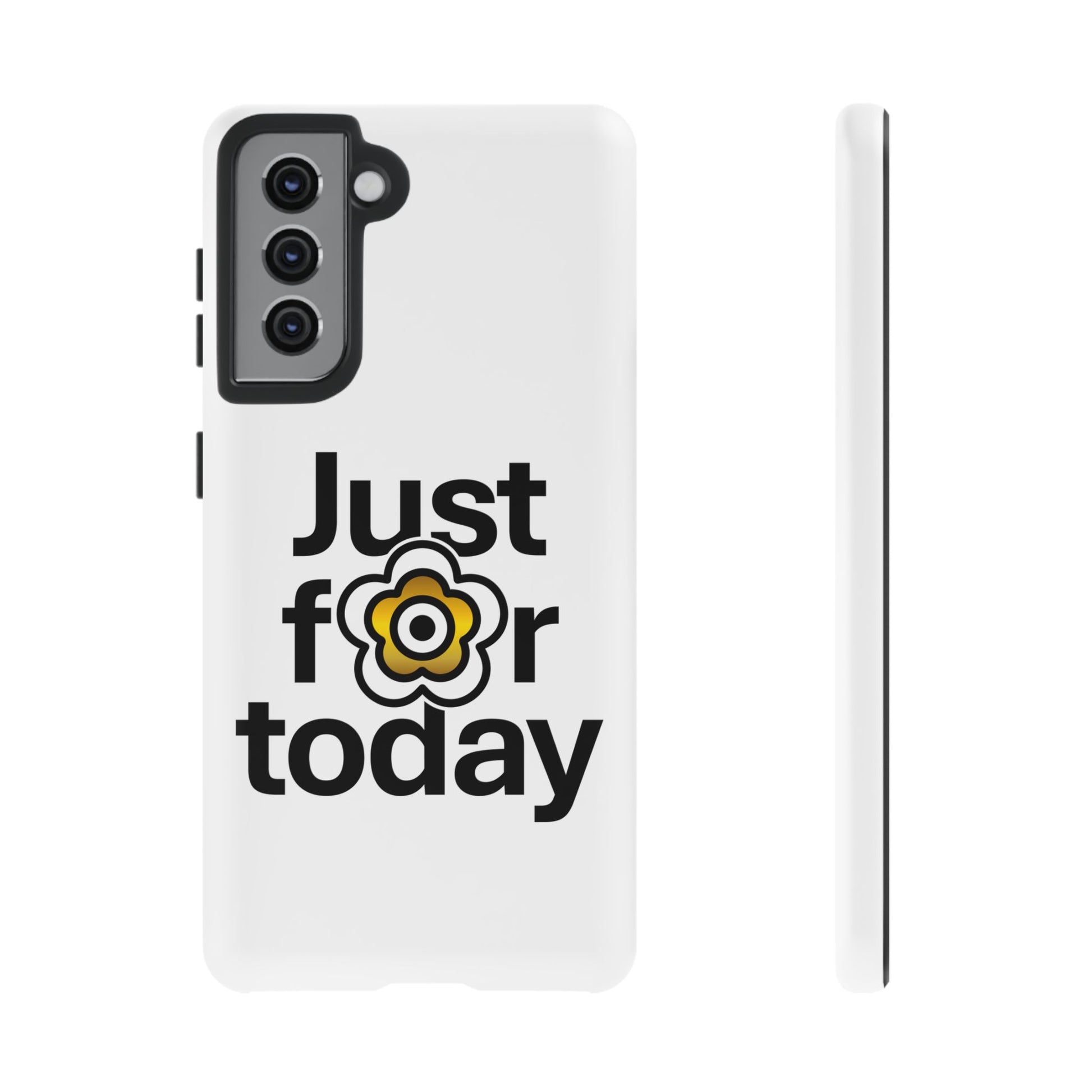 P🌺🌺P2Poppies Just for Today Samsung Phone Case – Inspirational Recovery Protection