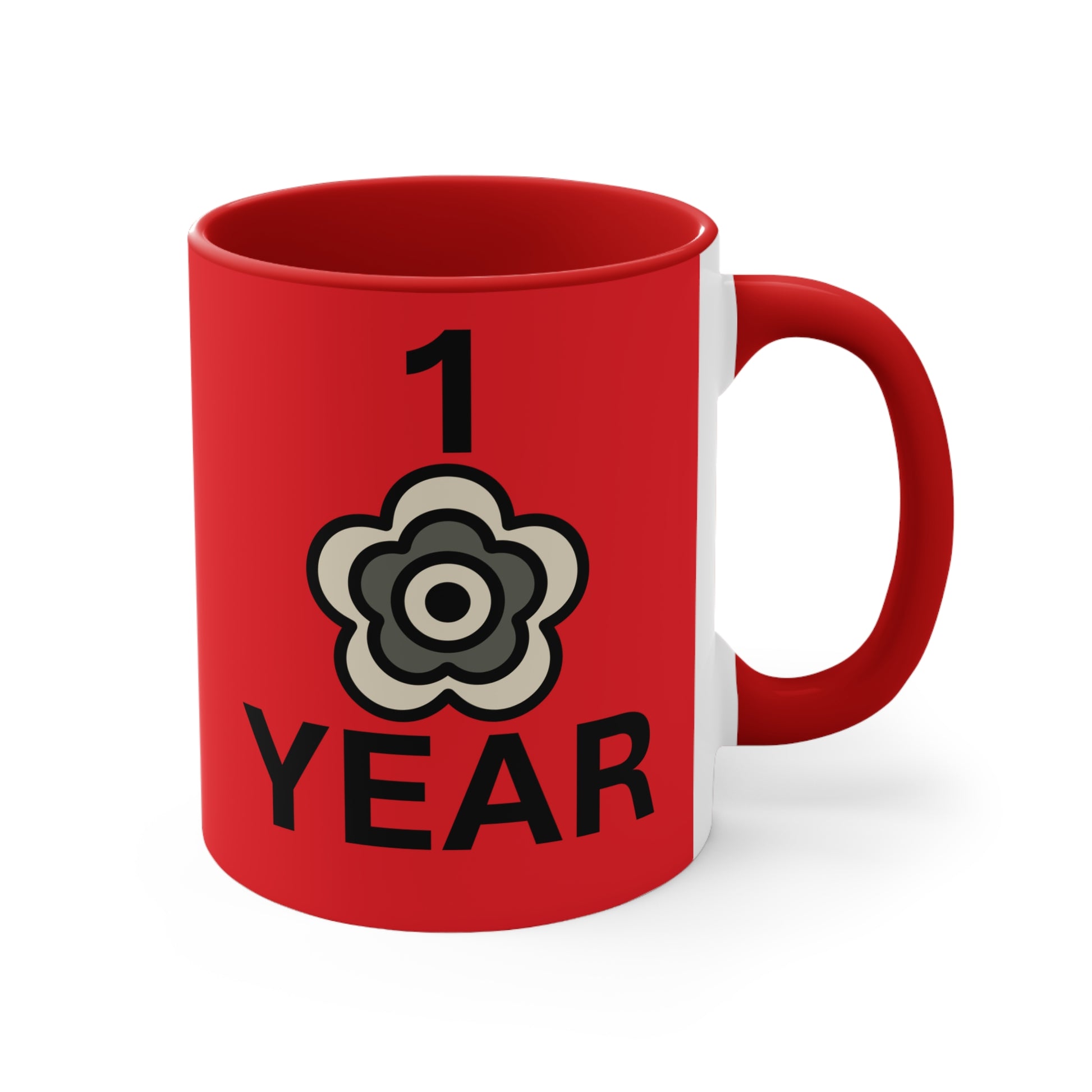 P🌺🌺P2Poppies 1 Year – Motivational Recovery Mug