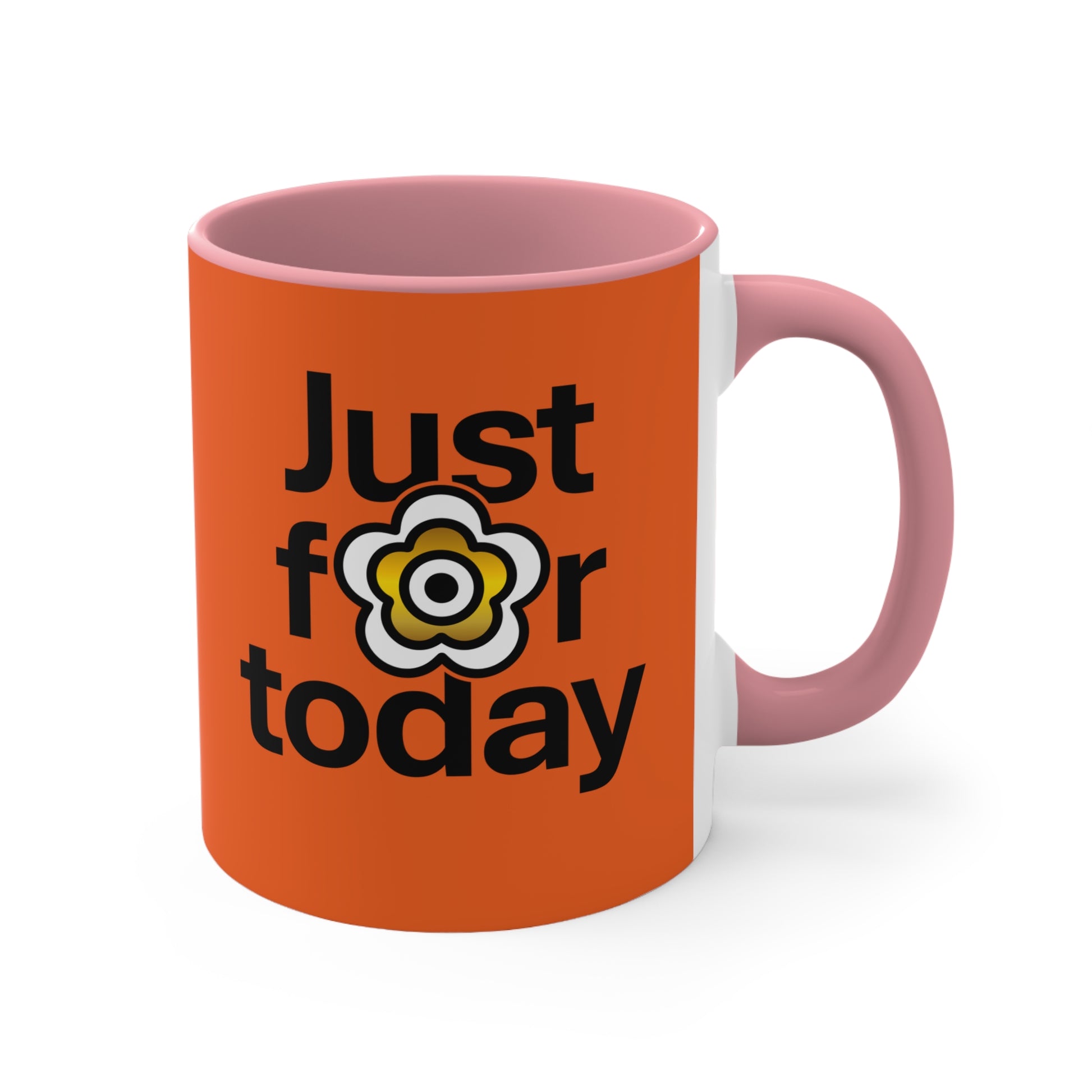 P🌺🌺P2Poppies Just for Today – Motivational Recovery Mug