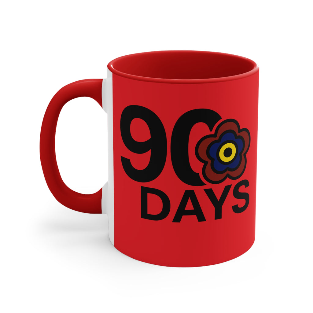 P🌺🌺P2Poppies 90 Days – Motivational Recovery Mug