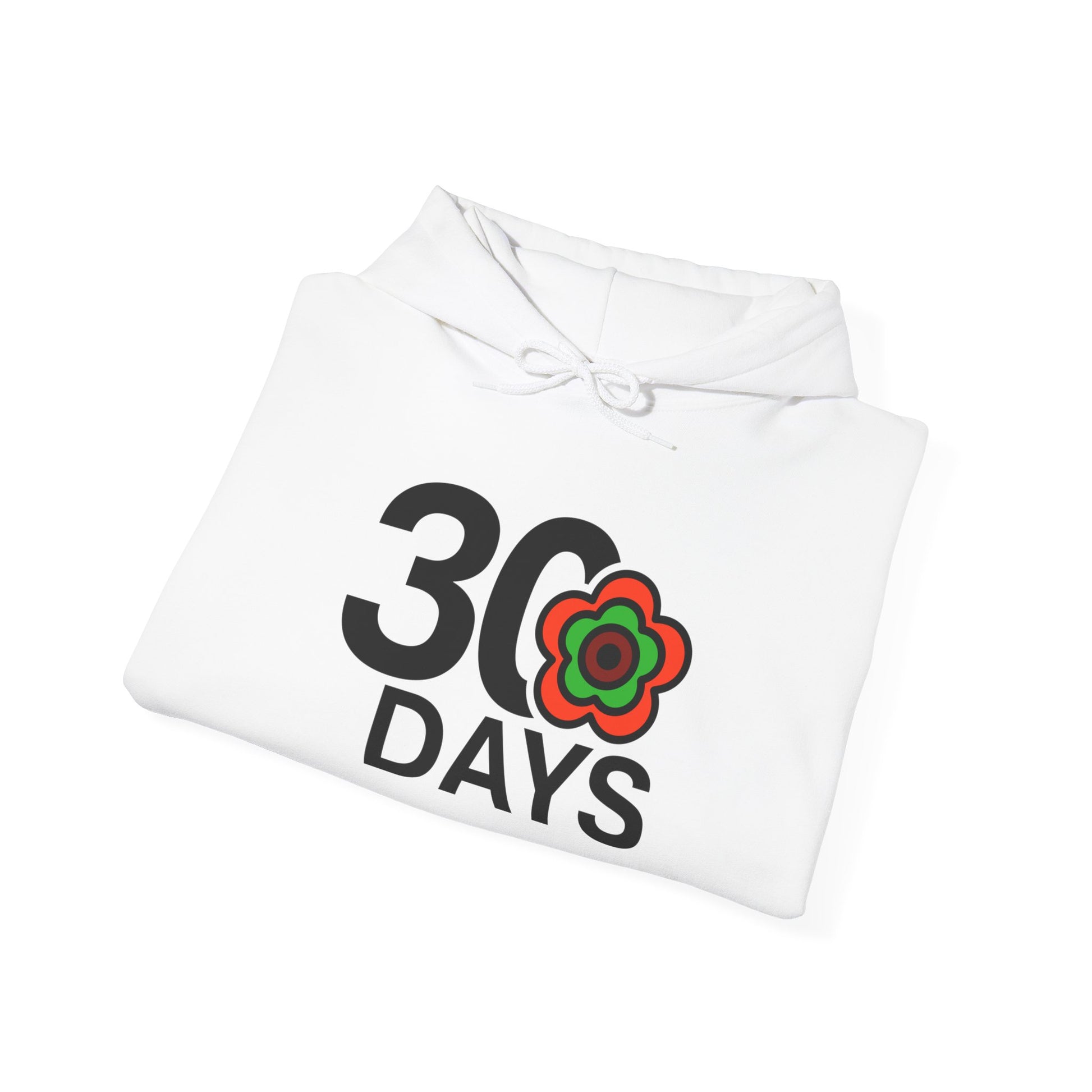 P🌺🌺P2Poppies 30 Days Sober Hoodie – Recovery Milestone Sweatshirt