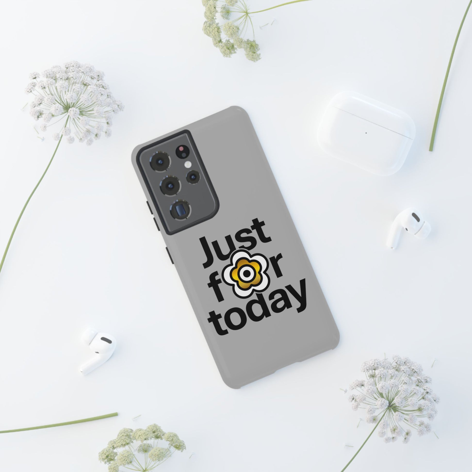 P🌺🌺P2Poppies Just for Today Samsung Phone Case – Inspirational Recovery Protection