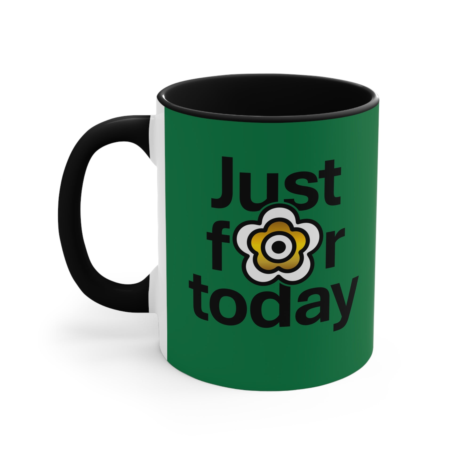 P🌺🌺P2Poppies Just for Today – Motivational Recovery Mug