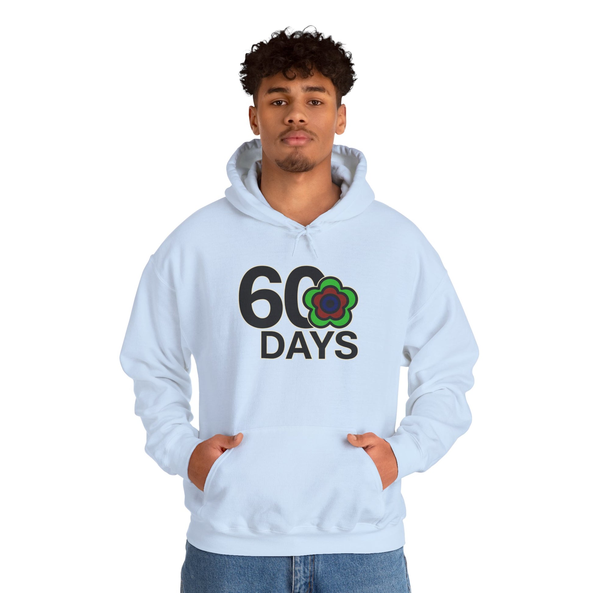 P🌺🌺P2Poppies 60 Days Sober Hoodie – Recovery Milestone Sweatshirt