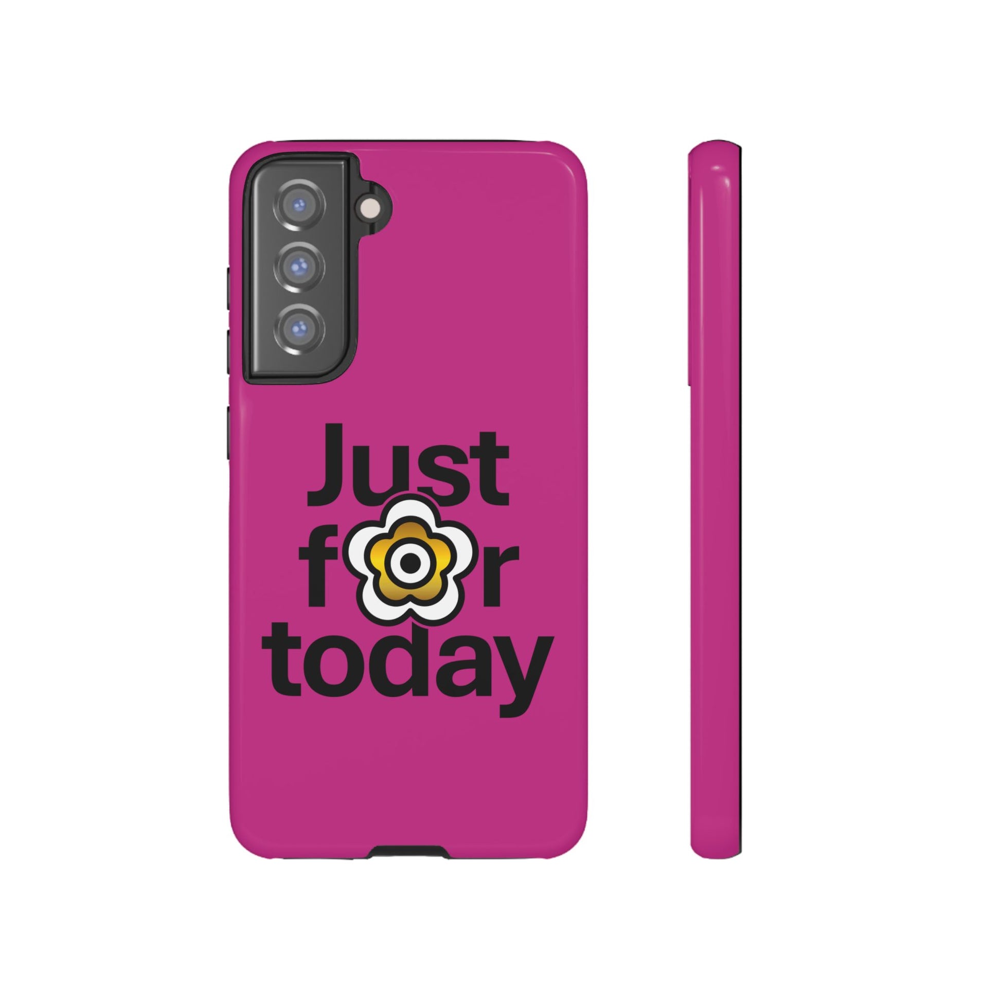 P🌺🌺P2Poppies Just for Today Samsung Phone Case – Inspirational Recovery Protection