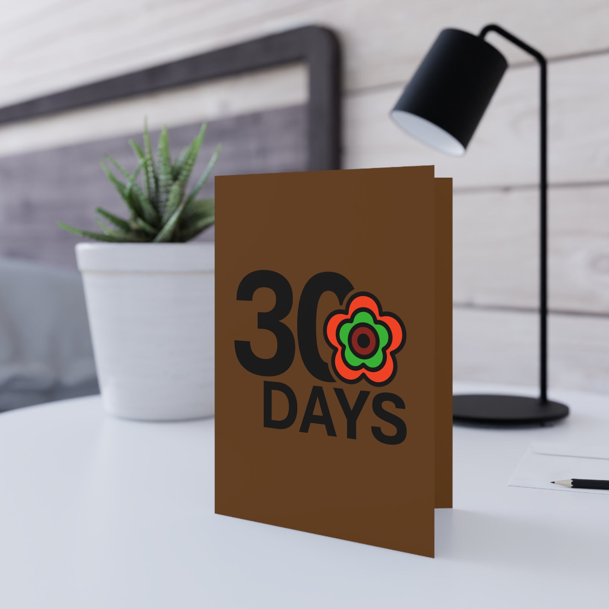 P🌺🌺P2Poppies 30 Days Milestone Greeting Card