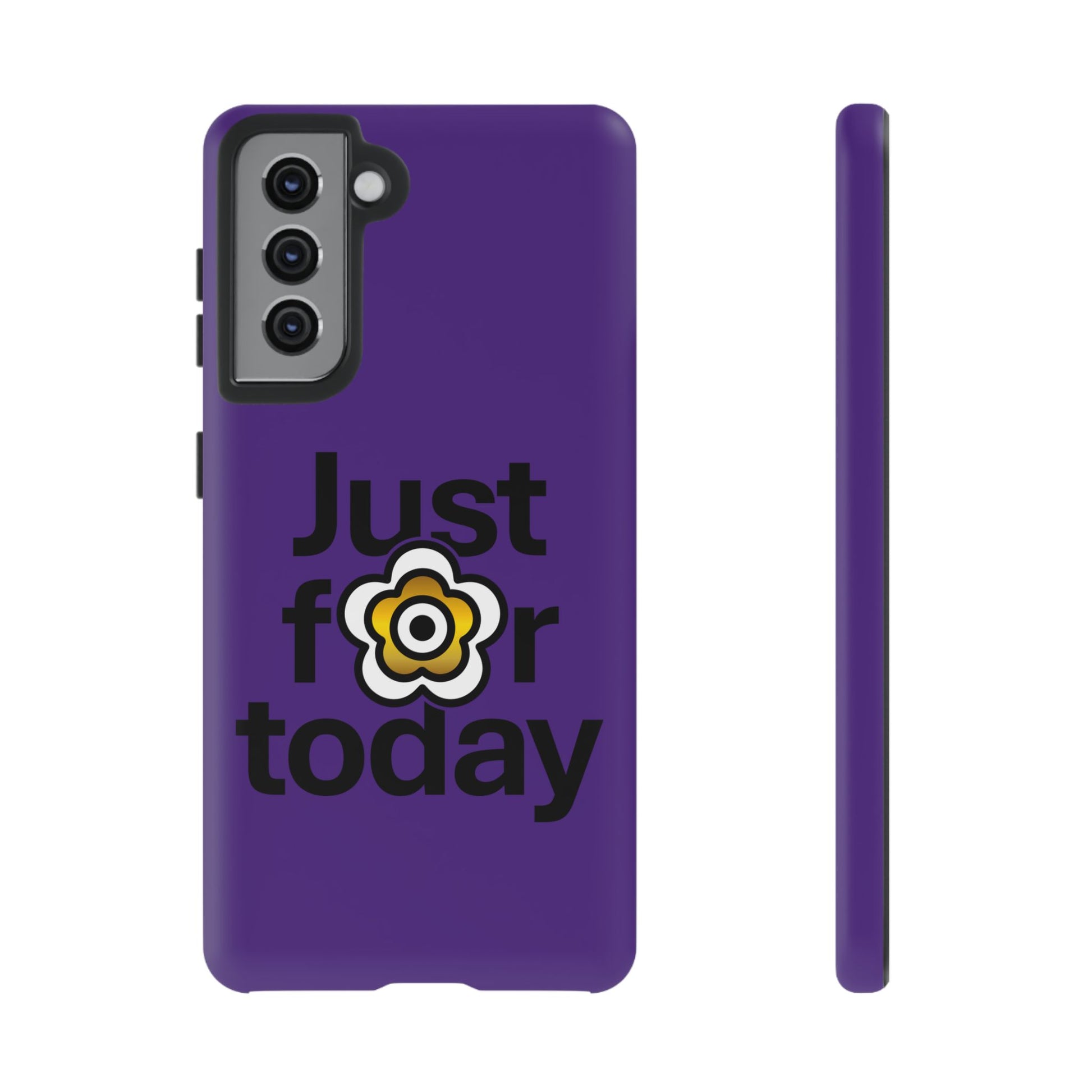 P🌺🌺P2Poppies Just for Today Samsung Phone Case – Inspirational Recovery Protection