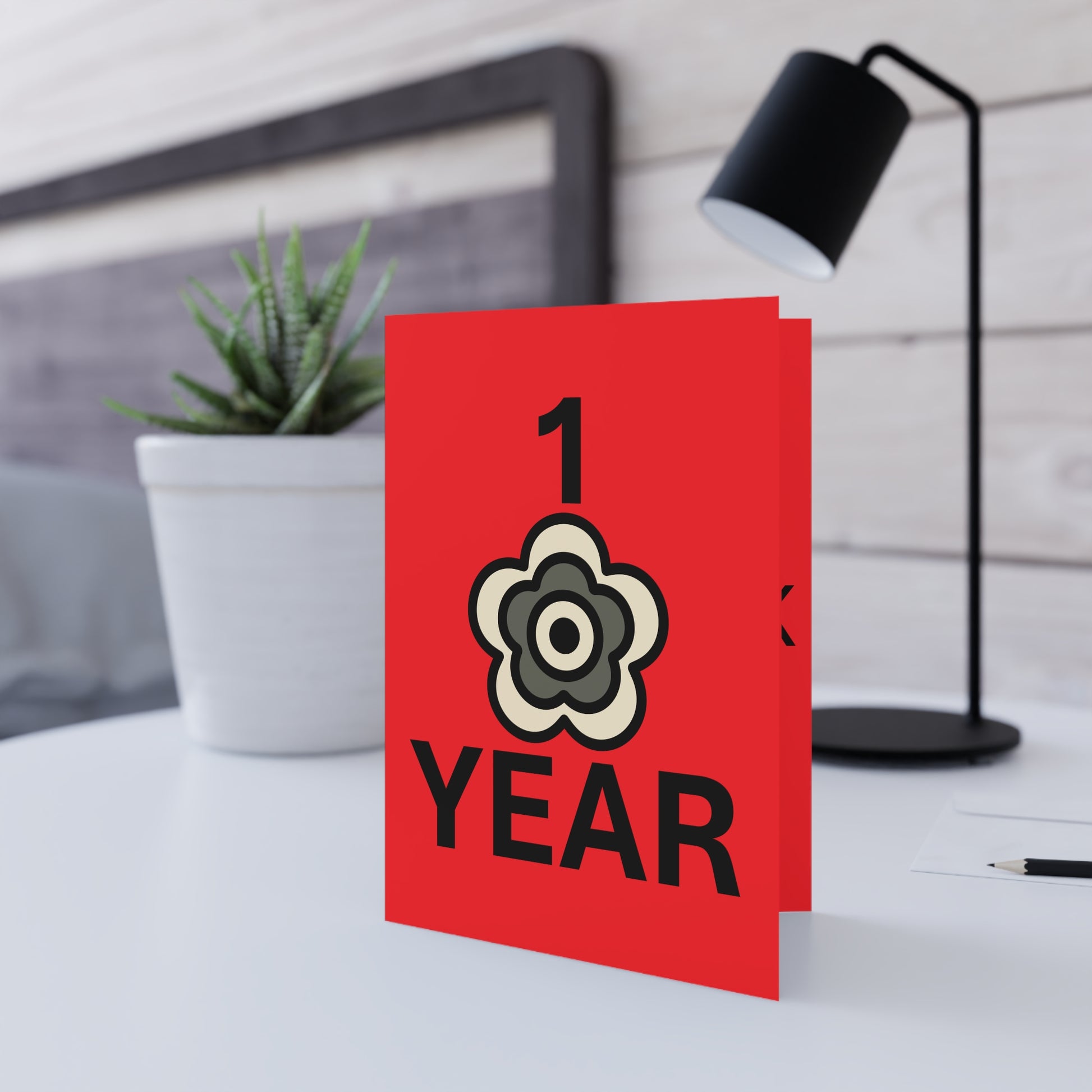 P🌺🌺P2Poppies 1 Year Milestone Greeting Card