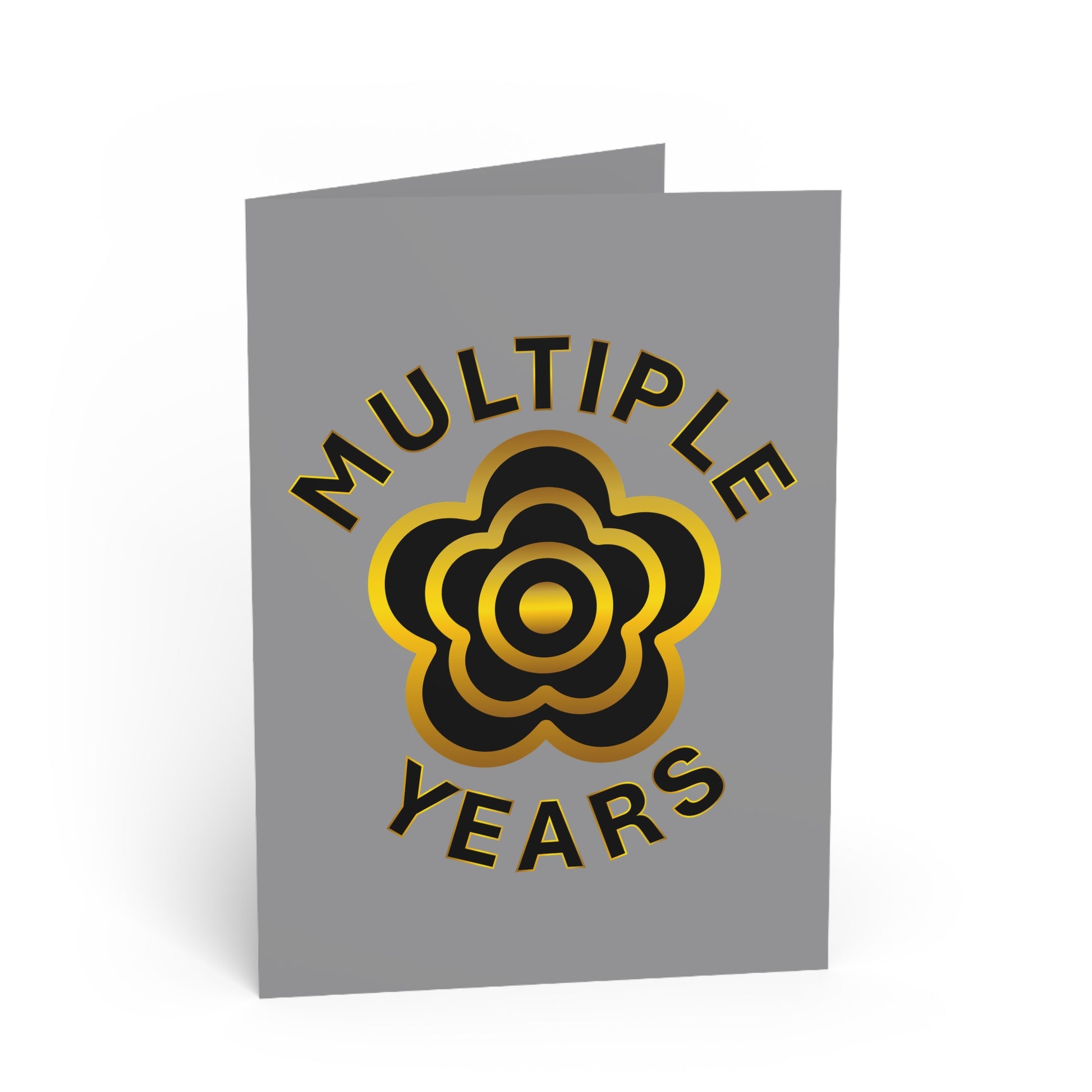 P🌺🌺P2Poppies Multiple Years Milestone Greeting Card