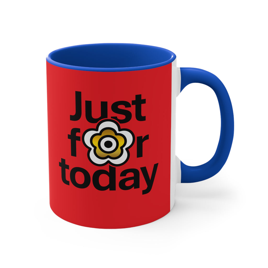 P🌺🌺P2Poppies Just for Today – Motivational Recovery Mug