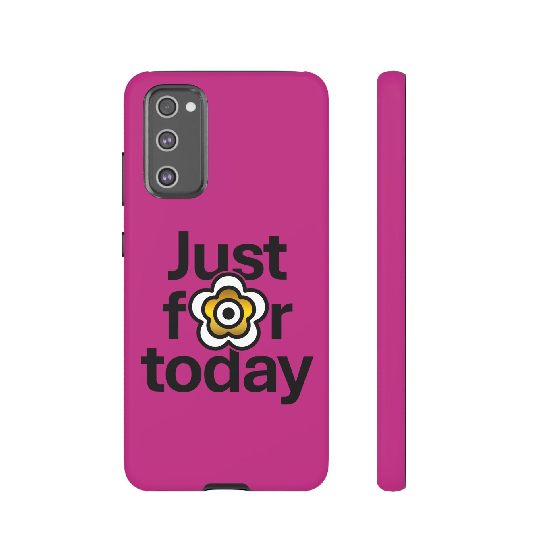 P🌺🌺P2Poppies Just for Today Samsung Phone Case – Inspirational Recovery Protection