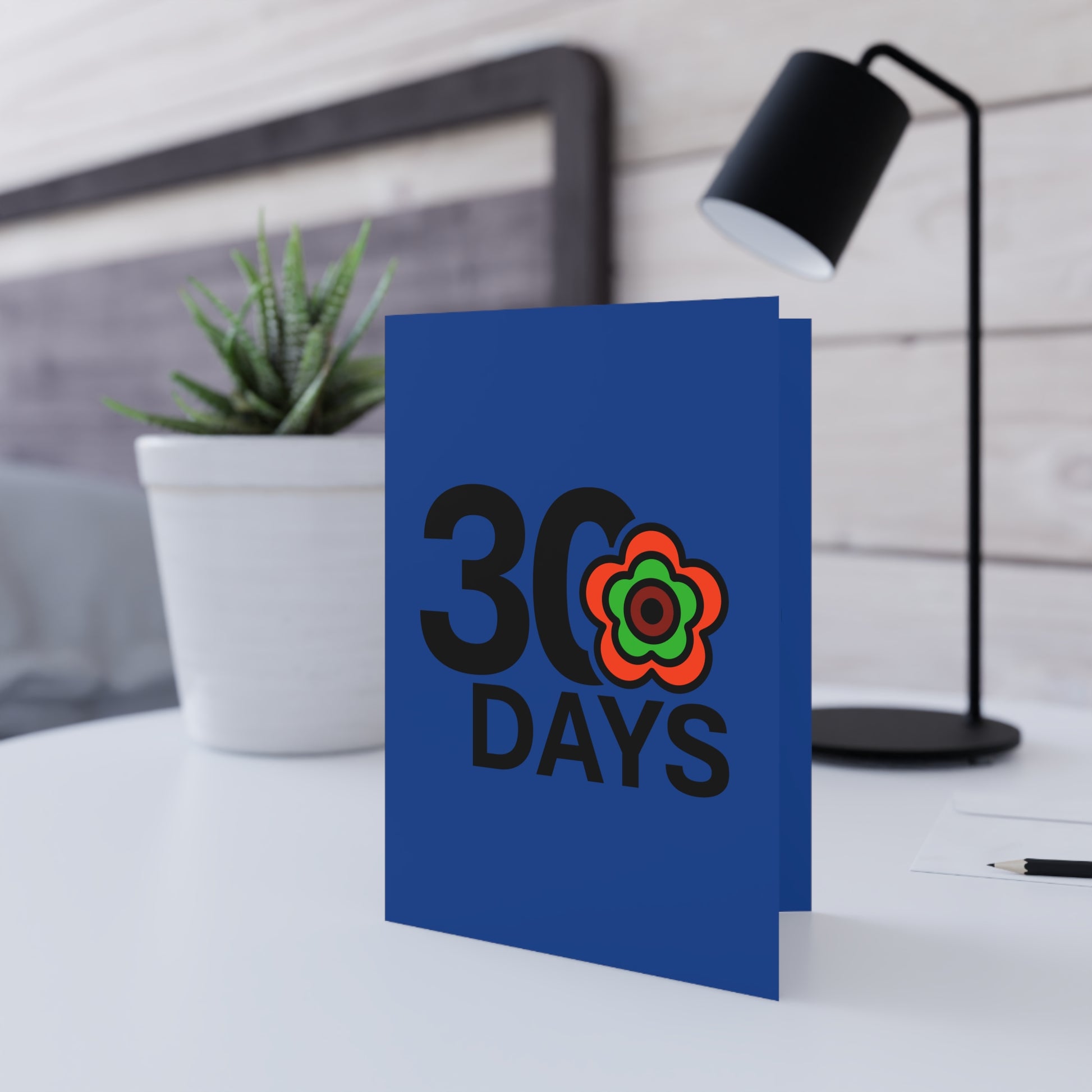 P🌺🌺P2Poppies 30 Days Milestone Greeting Card