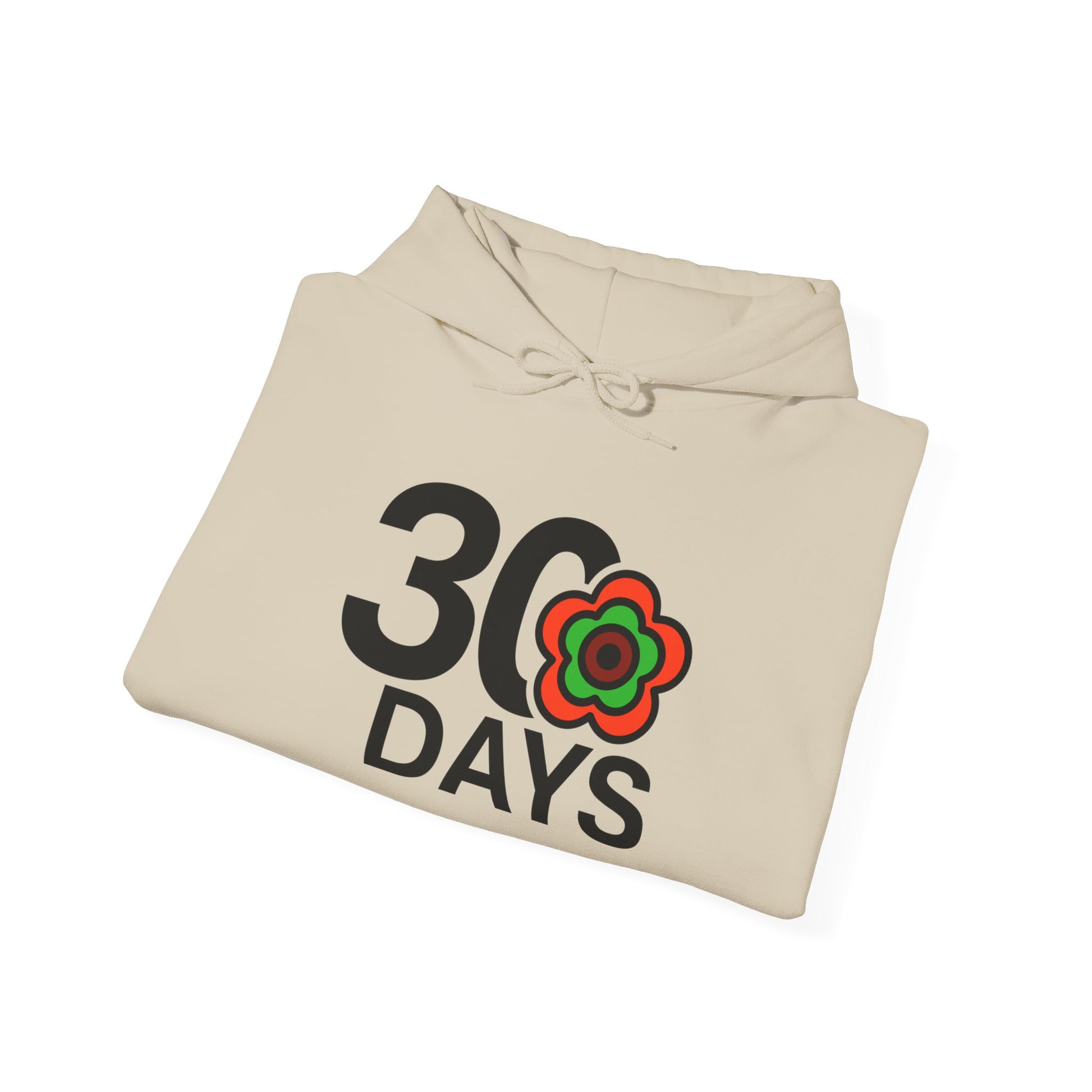 P🌺🌺P2Poppies 30 Days Sober Hoodie – Recovery Milestone Sweatshirt