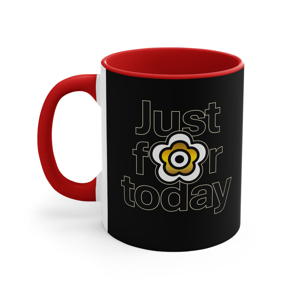 P🌺🌺P2Poppies Just for Today – Motivational Recovery Mug