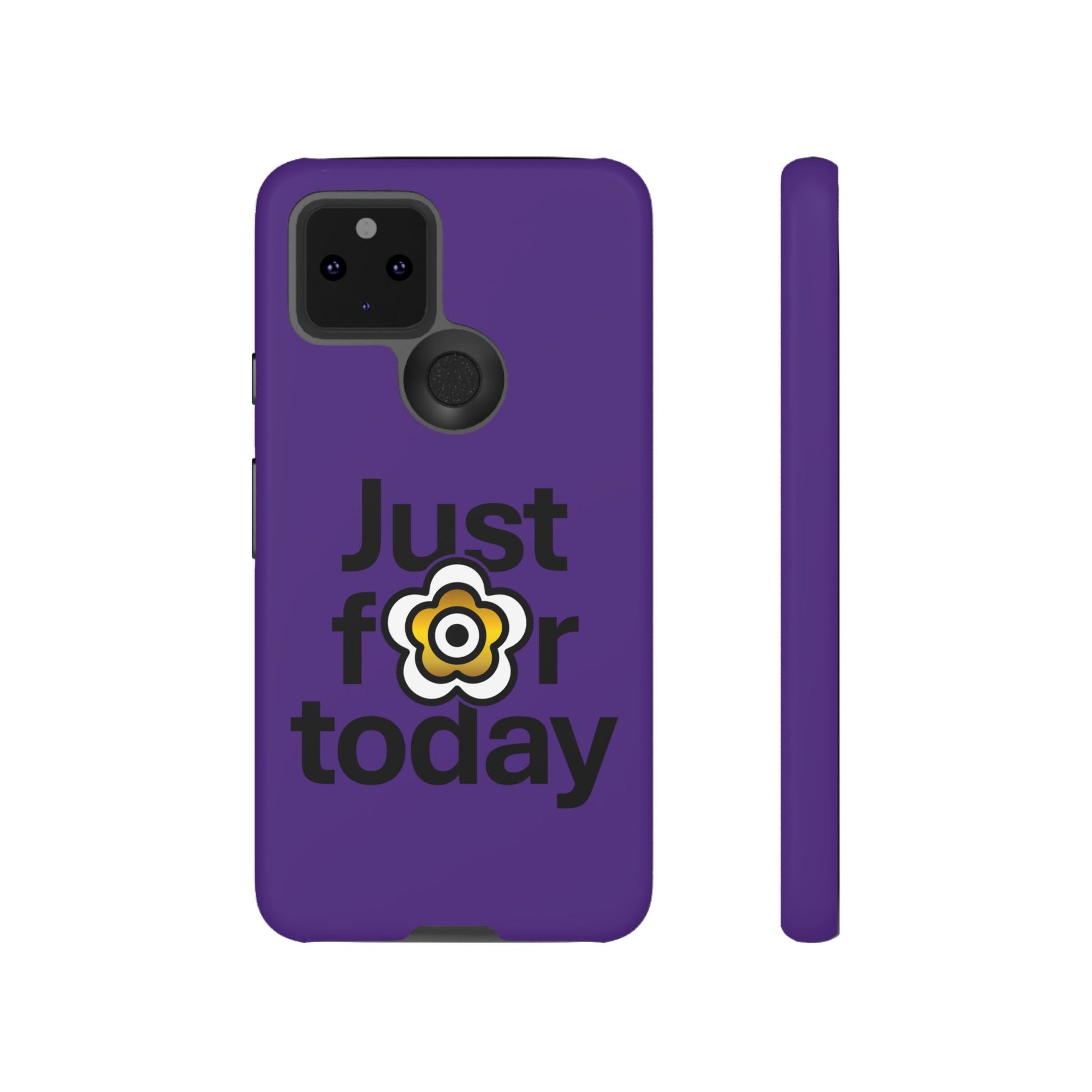 P🌺🌺P2Poppies Just for Today Google Phone Case – Inspirational Recovery Protection