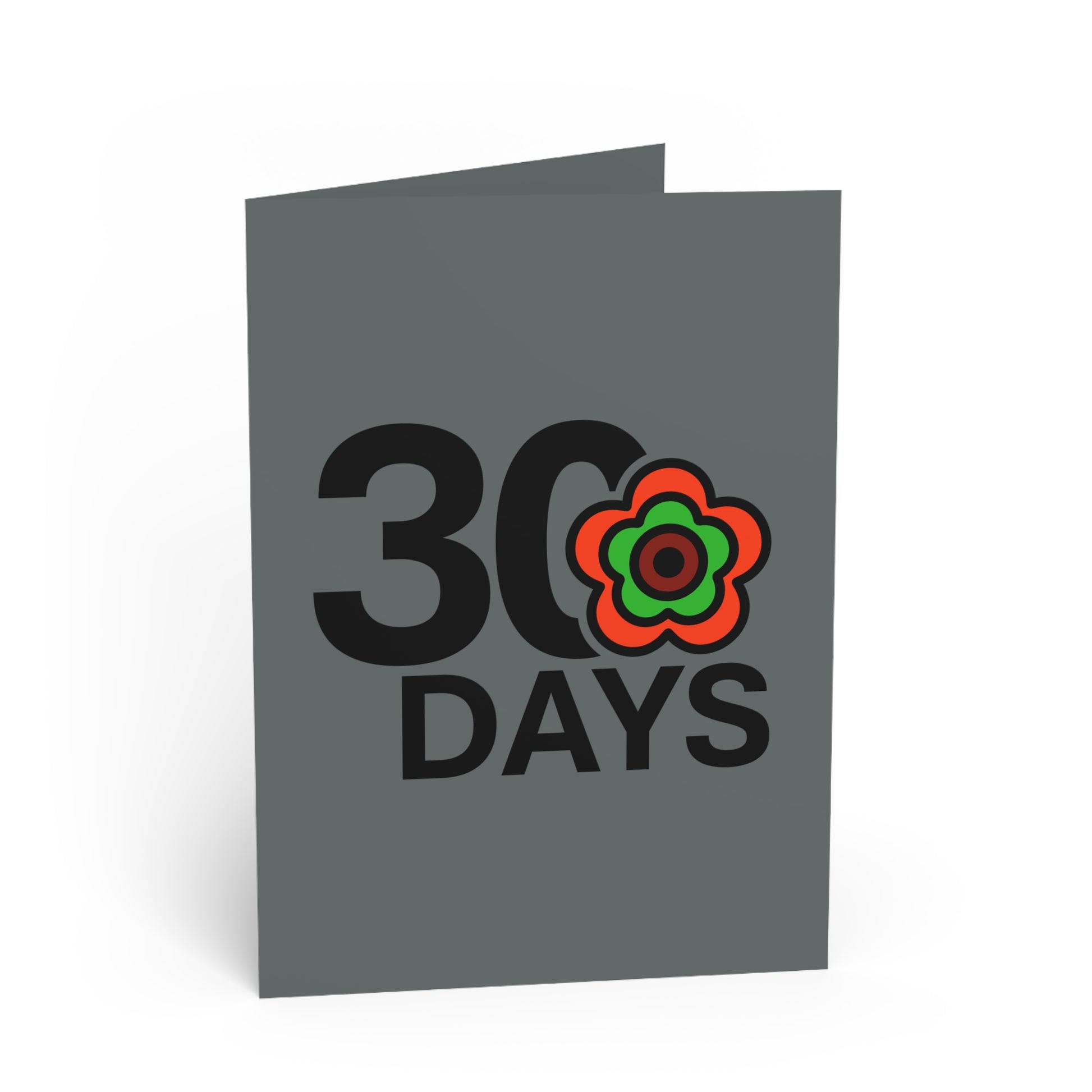 P🌺🌺P2Poppies 30 Days Milestone Greeting Card