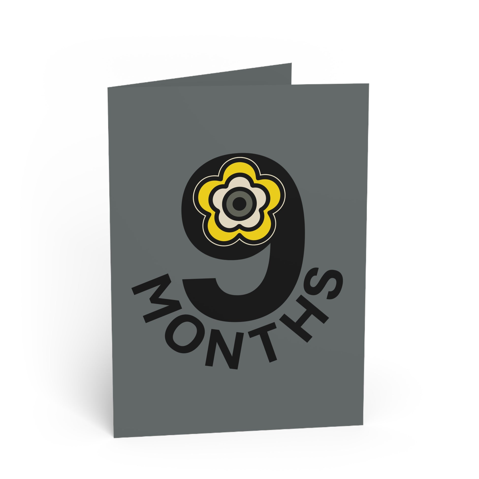 P🌺🌺P2Poppies 9 Months Milestone Greeting Card