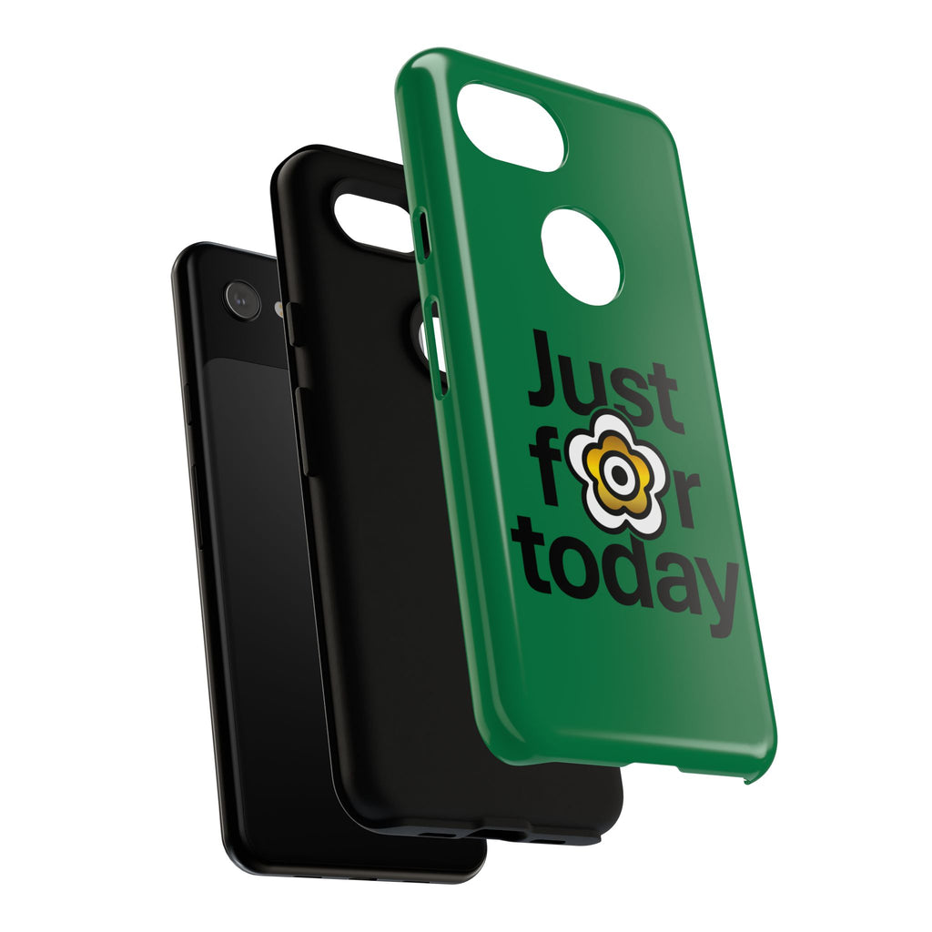 P🌺🌺P2Poppies Just for Today Google Phone Case – Inspirational Recovery Protection