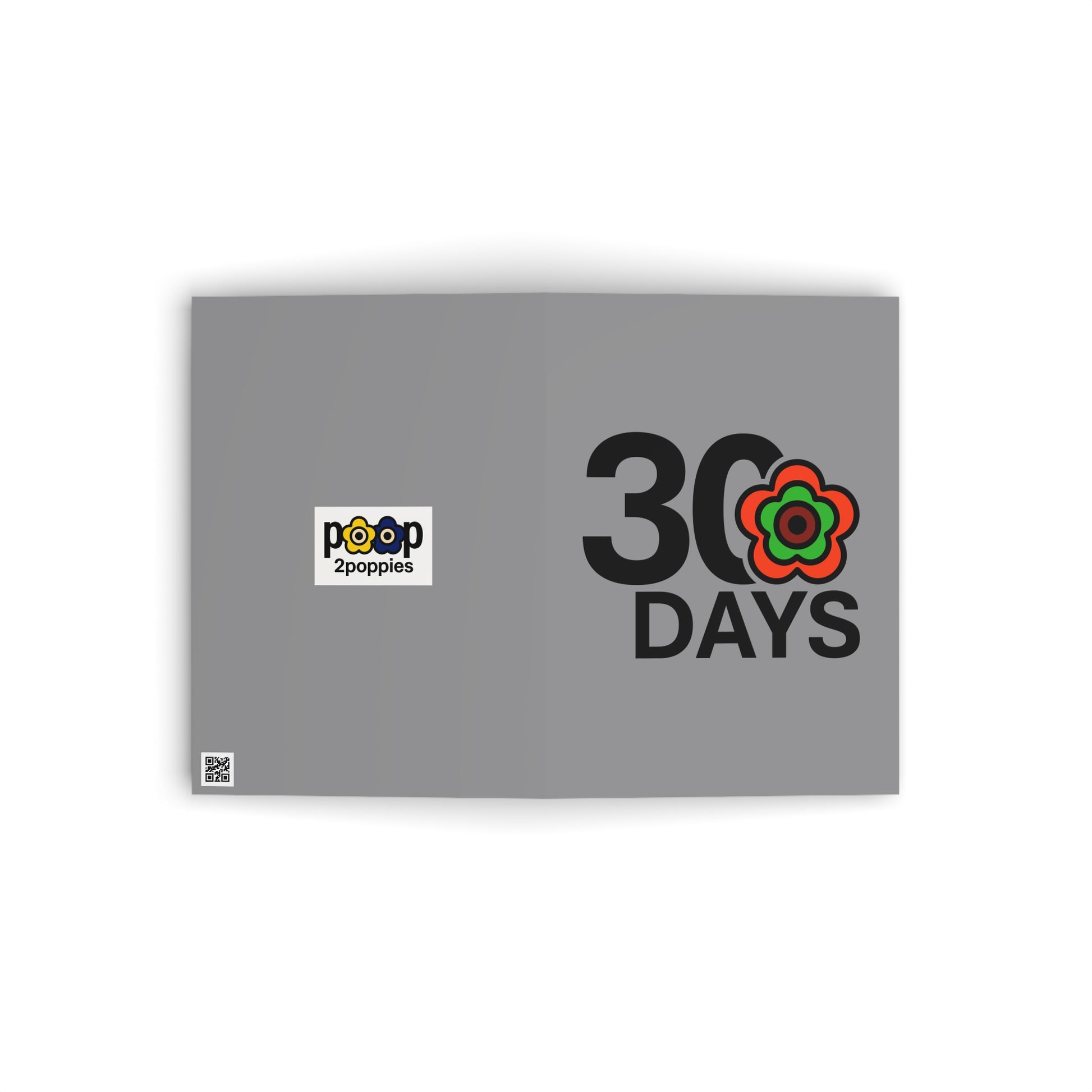 P🌺🌺P2Poppies 30 Days Milestone Greeting Card