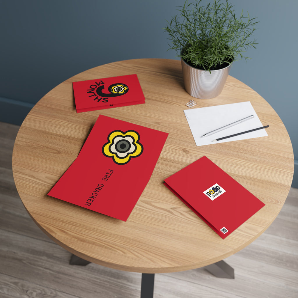 P🌺🌺P2Poppies 9 Months Milestone Greeting Card