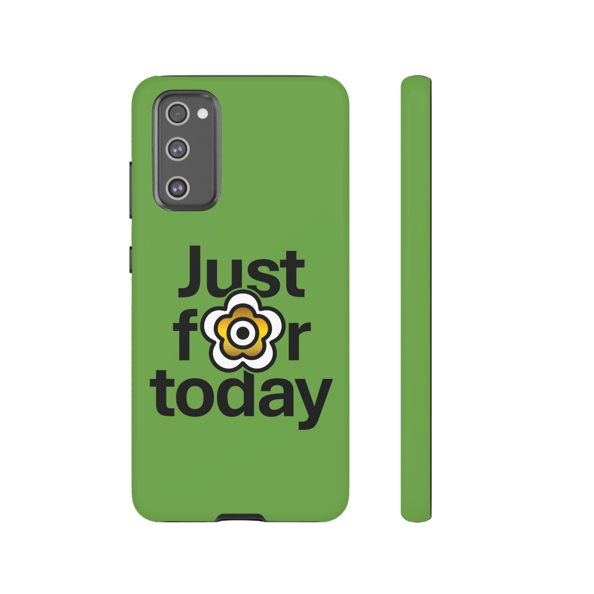 P🌺🌺P2Poppies Just for Today Samsung Phone Case – Inspirational Recovery Protection