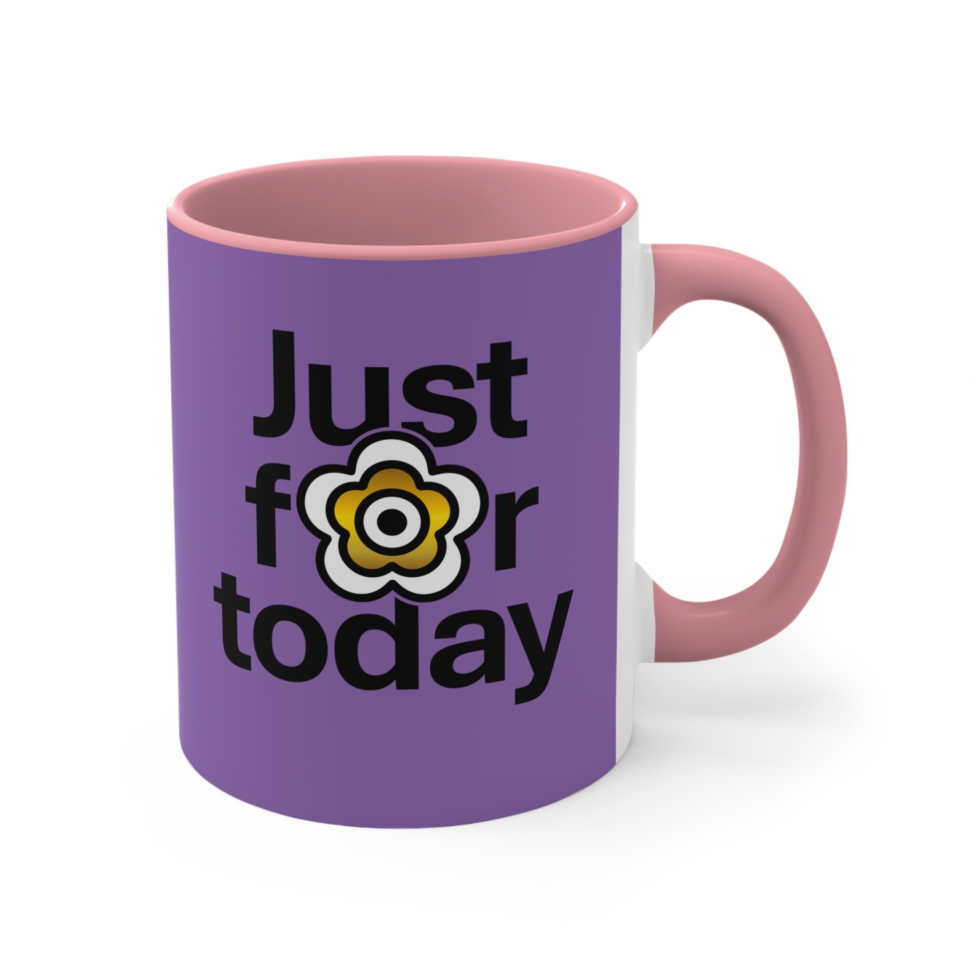 P🌺🌺P2Poppies Just for Today – Motivational Recovery Mug